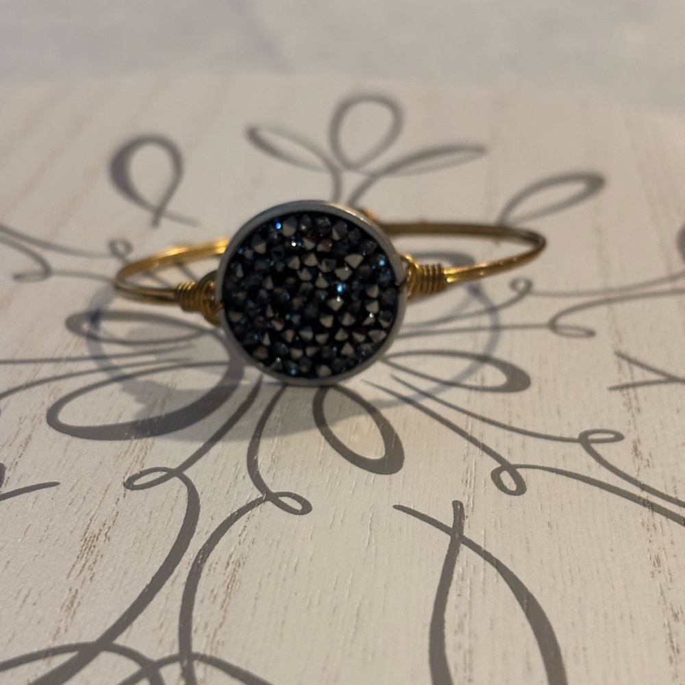 Luca + Danni Gold and Black Druzi Bracelet